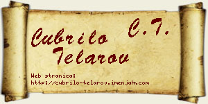 Čubrilo Telarov vizit kartica